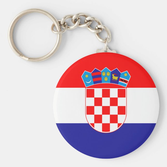 Llavero Bandera de Croacia (croata) (Frente)