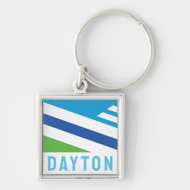 Llavero Bandera de Dayton, Ohio (2021) (Frente)