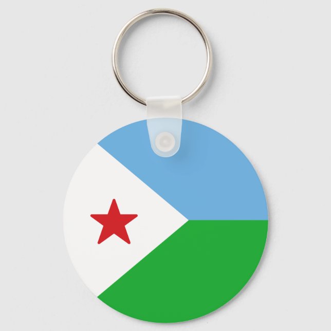 Llavero Bandera de Djibouti (Anverso)