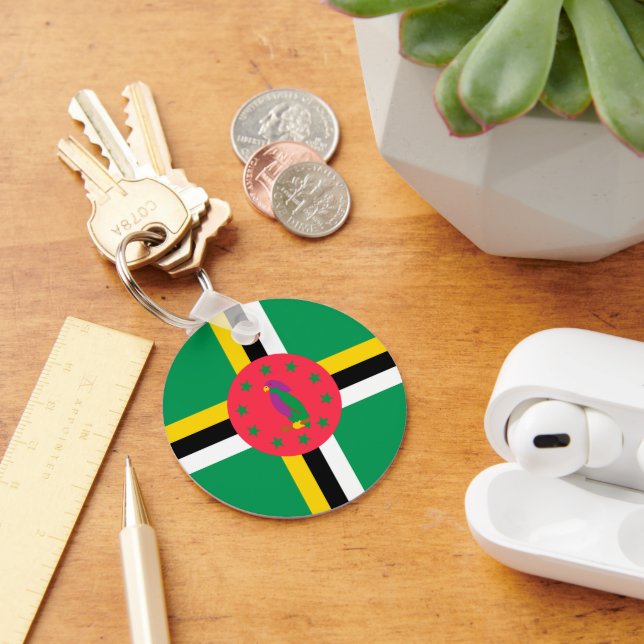 Llavero Bandera de Dominica (Escritorio )