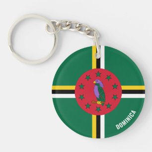 Llavero Bandera de Dominica Encantadora Patriótica