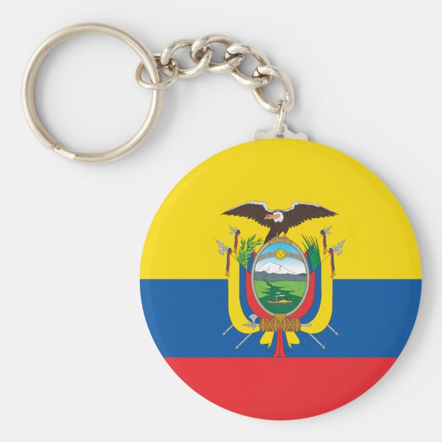 Llavero Bandera de Ecuador (ecuatoriano) (Frente)