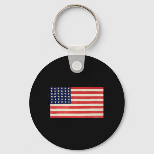 Llavero Bandera De EE. UU. Básica Para Hombres Mujeres Y N