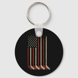 Llavero Bandera De Ee. UU. Patriótico Americano Jugador De