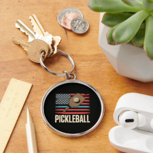Llavero Bandera de EE. UU. Pickleball