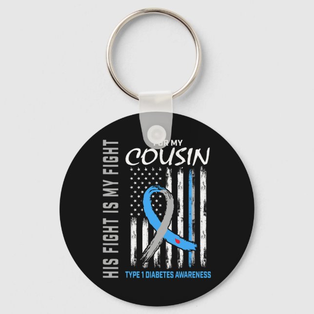 Llavero Bandera de EEUU de la Cinta de Sensibilización sob (Anverso)