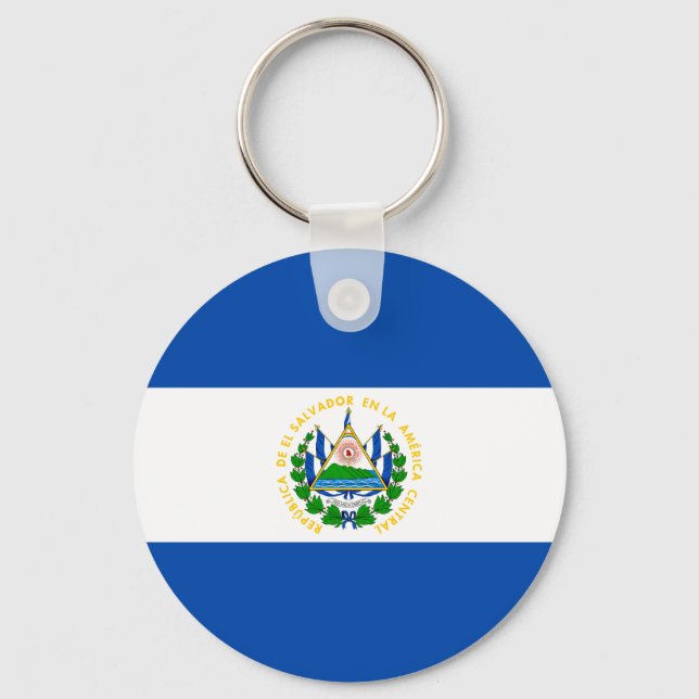 Llavero Bandera de El Salvador (Anverso)