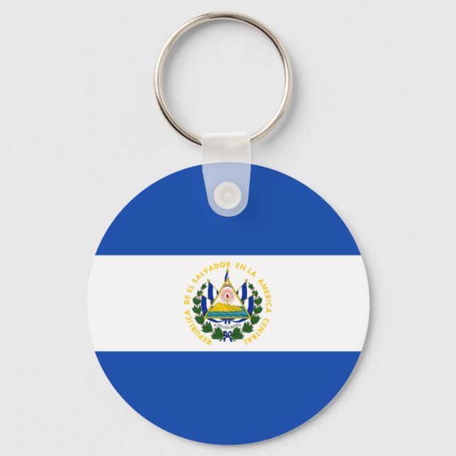 Llavero Bandera de El Salvador - Bandera de El Salvador (Anverso)