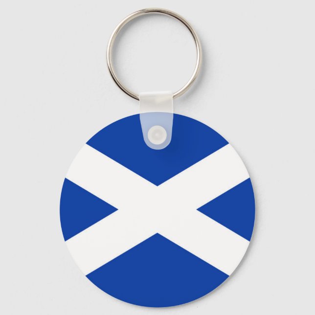 Llavero Bandera de Escocia Saltire - Imagen de alta calida (Anverso)