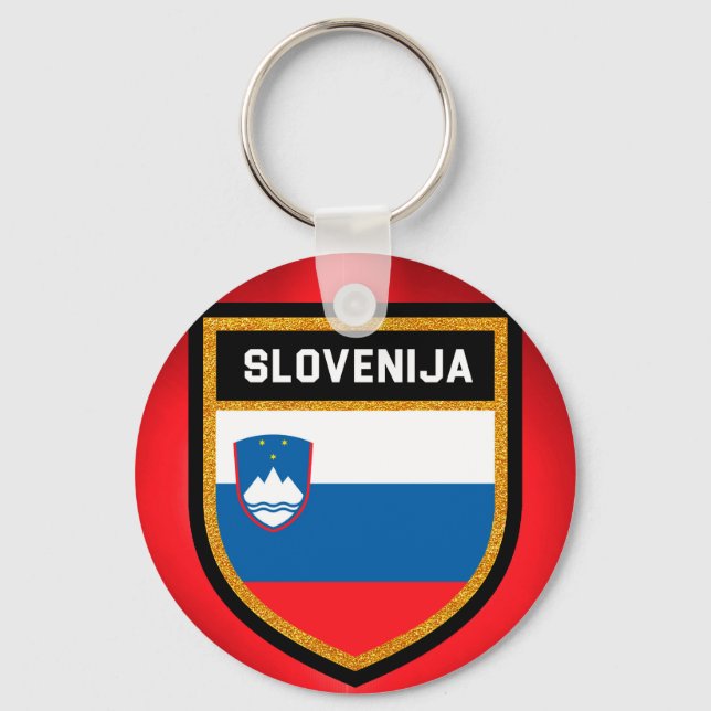 Llavero Bandera de Eslovenia (Anverso)