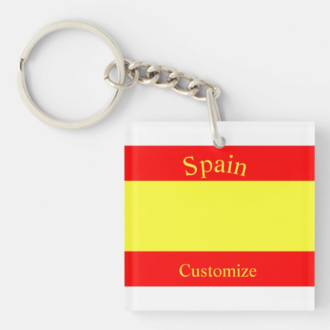 Llavero Bandera de España Thunder_Cove (Frente)