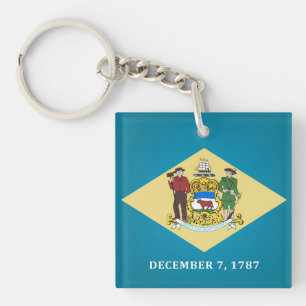 Llavero Bandera De Estado De Delaware De Guay