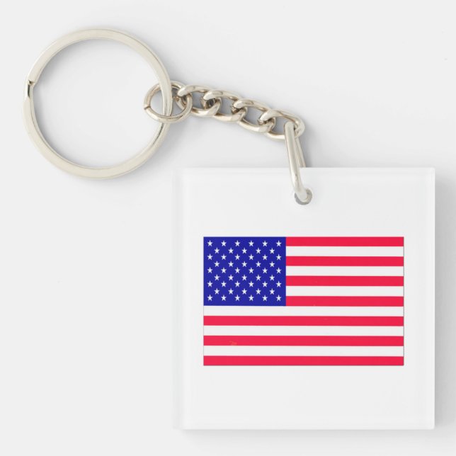 Llavero Bandera de Estados Unidos 4 de julio (Frente)
