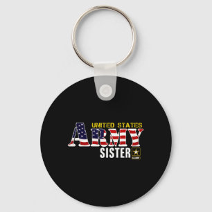 Llavero Bandera de Estados Unidos Hermana del Ejército Ame