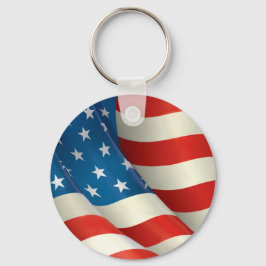 Llavero Bandera de Estados Unidos ondeando