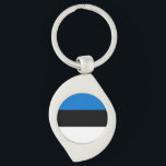 Llavero Bandera de Estonia<br><div class="desc">Bandera patriótica de Estonia</div>