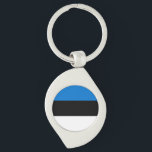 Llavero Bandera de Estonia<br><div class="desc">Bandera patriótica de Estonia</div>