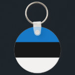 Llavero Bandera de Estonia<br><div class="desc">Bandera patriótica de Estonia.</div>