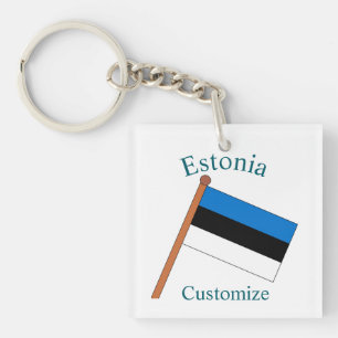 Llavero Bandera de Estonia Thunder_Cove