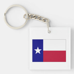 Llavero Bandera de estrella solitaria de Texas