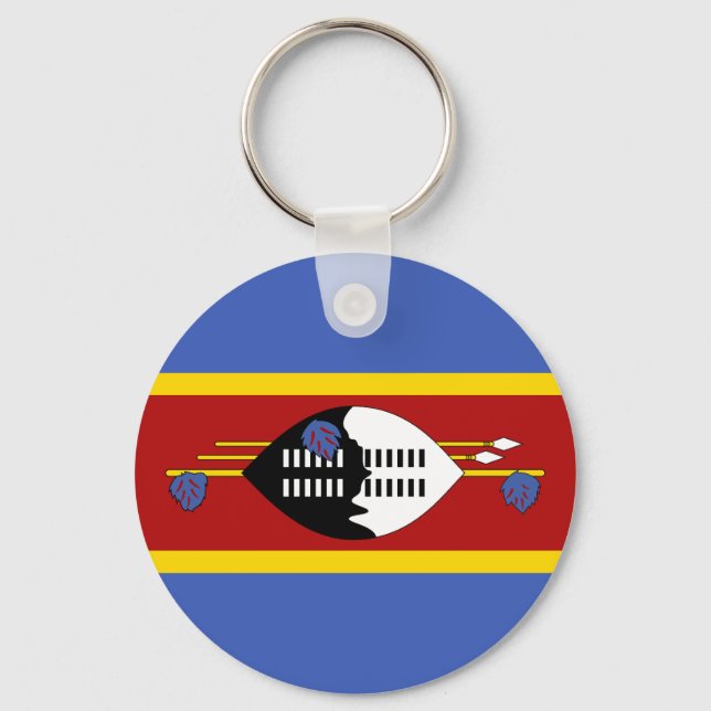 Llavero Bandera de Eswatini (Anverso)