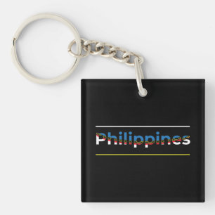 Llavero Bandera de Filipinas - Cartas de corte patrióticas