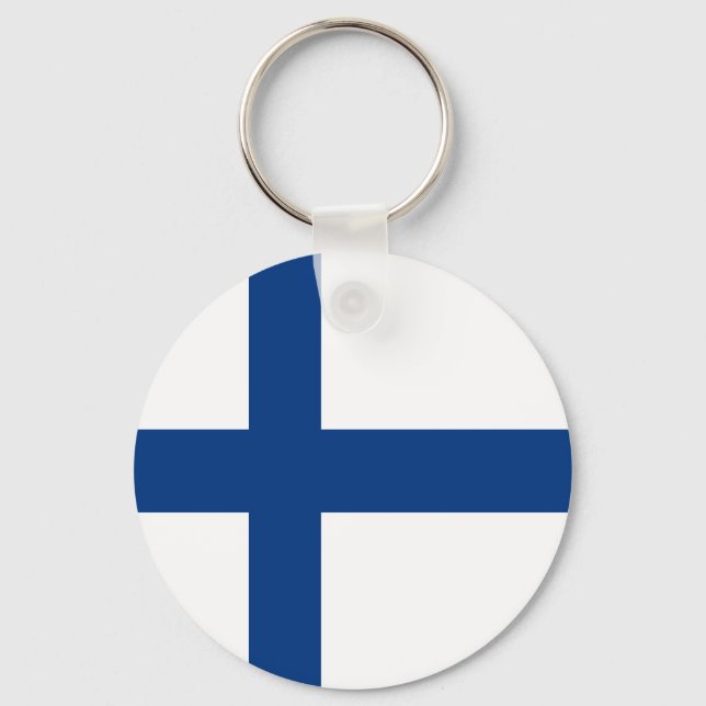 Llavero Bandera de Finlandia (Anverso)