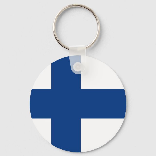 Llavero Bandera de Finlandia (Anverso)