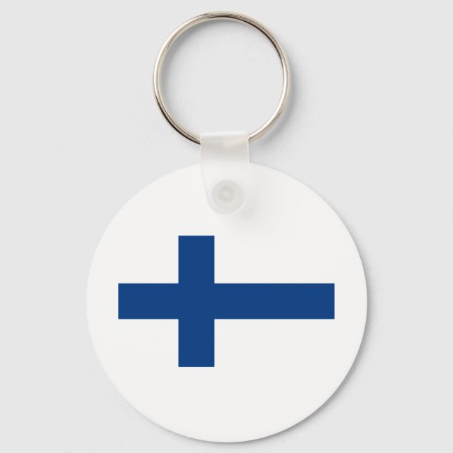 Llavero Bandera de Finlandia (Anverso)
