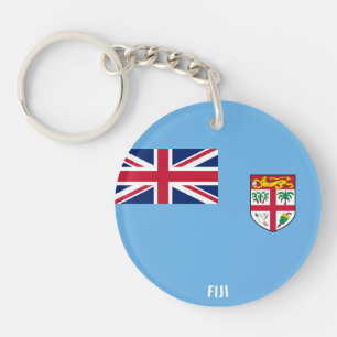 Llavero Bandera de Fiyi cautiva patriótico