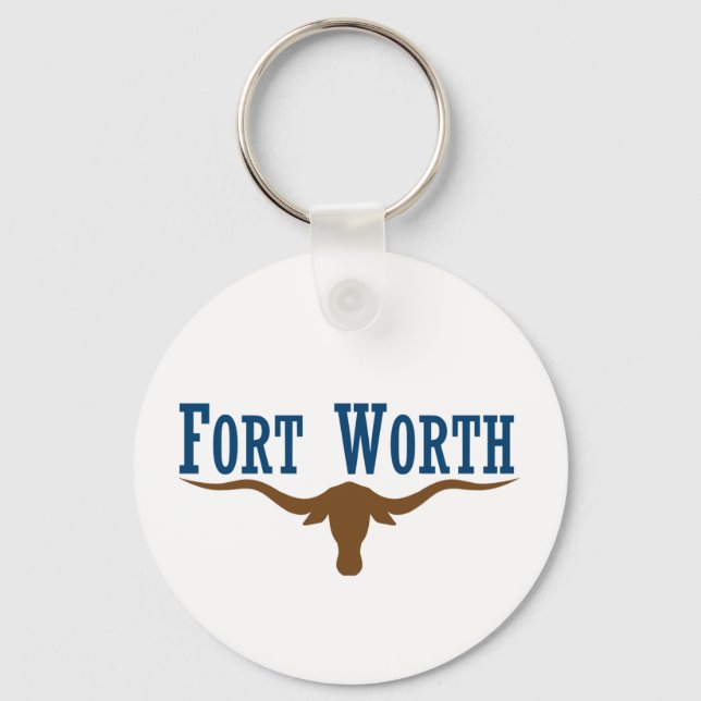 Llavero Bandera de Fort Worth (Texas) Keychain (Anverso)