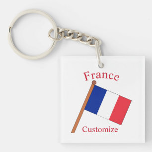 Llavero Bandera de Francia Thunder_Cove