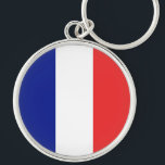Llavero Bandera de Francia Tricolore Francés<br><div class="desc">La bandera de Francia o Drapeau de la France es una bandera tricolor con tres bandas verticales de color azul, blanco y rojo. Se le conoce como la tricolor francesa o simplemente la tricolor o tricolor. A comienzos de la Revolución Francesa, la milicia de París, que tuvo un papel destacado...</div>