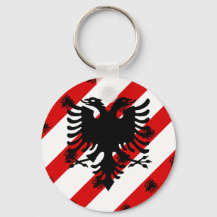 Llavero Bandera de franjas albanesas