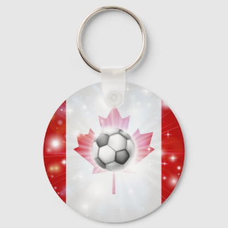 Llavero Bandera de fútbol de Canadá