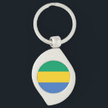 Llavero Bandera de Gabón<br><div class="desc">Bandera patriótica de Gabón.</div>