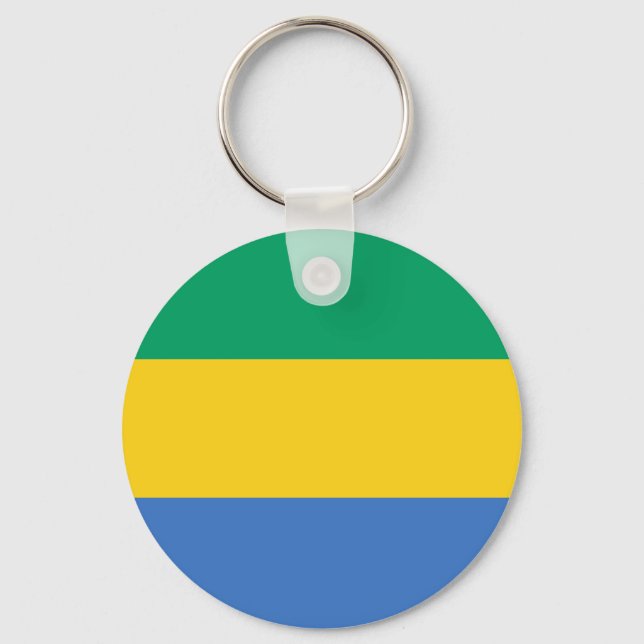 Llavero Bandera de Gabón (Anverso)
