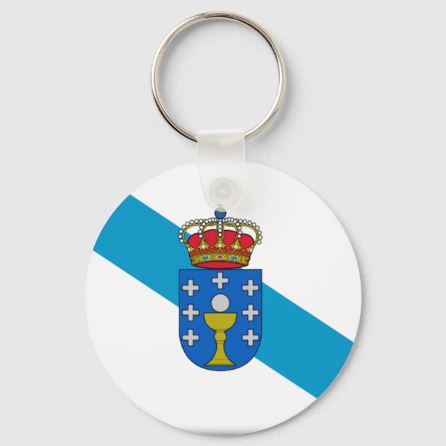 Llavero Bandera de Galicia (España) (Anverso)