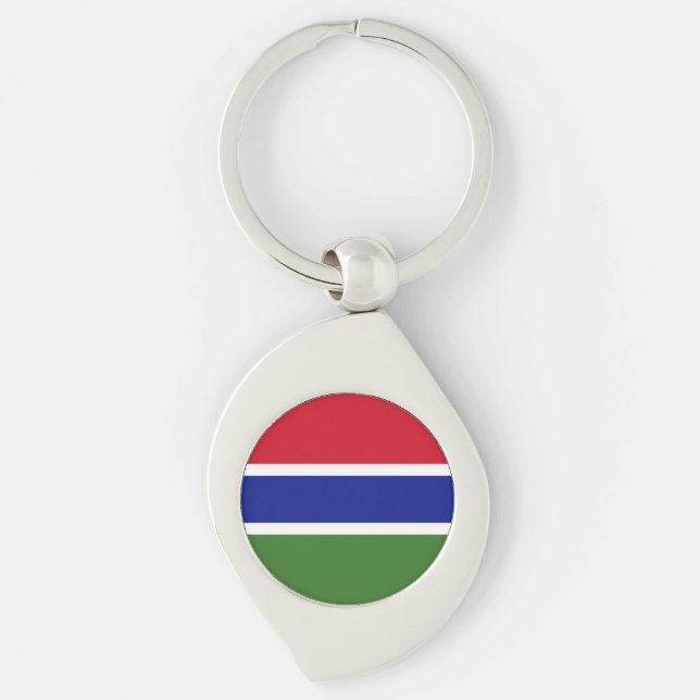 Llavero Bandera de Gambia (Anverso)