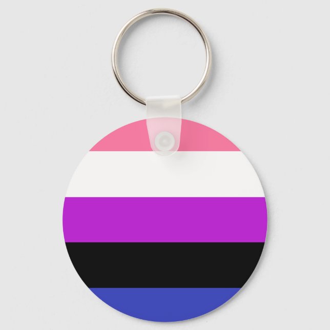 Llavero Bandera de Género Keychain LGBT (Anverso)
