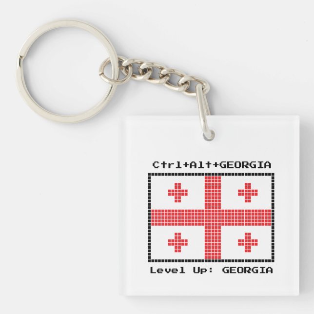 Llavero Bandera de Georgia (Frente)