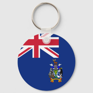 Llavero Bandera de Georgia del Sur y Sandwich del Sur