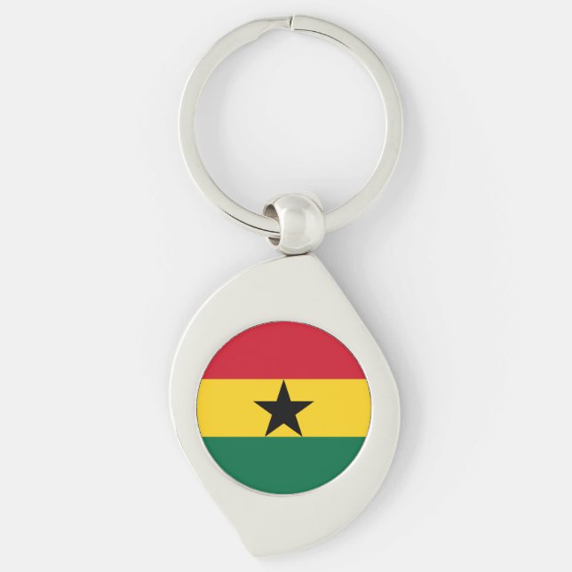 Llavero Bandera de Ghana (Anverso)
