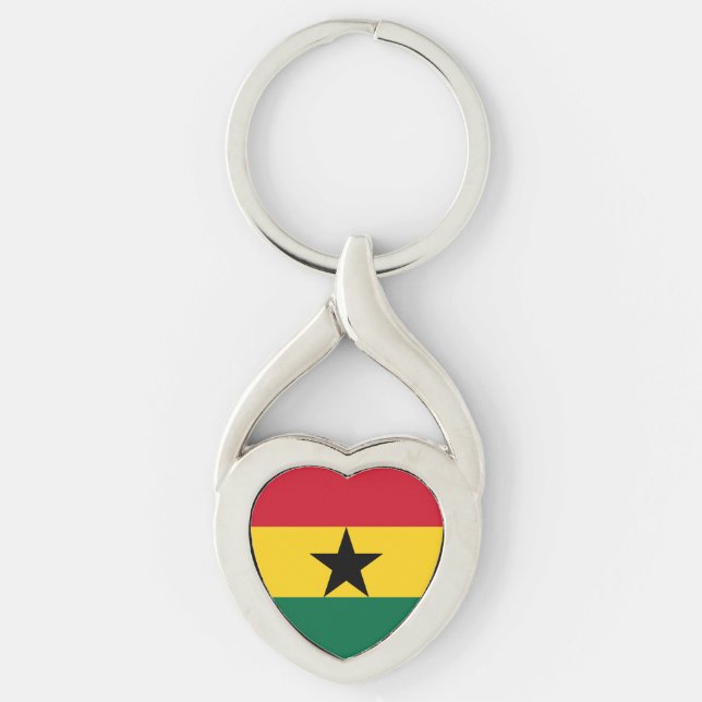 Llavero Bandera de Ghana (Anverso)