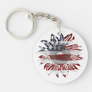 Llavero bandera de girasol 