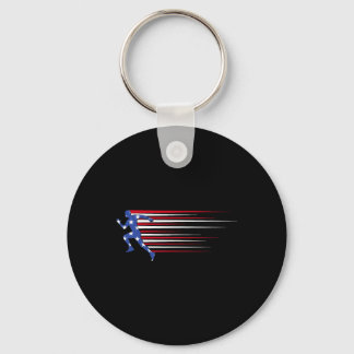 Llavero Bandera de gorila Americana Gafas divertidas Patri