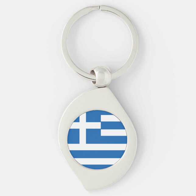Llavero Bandera de Grecia (Anverso)