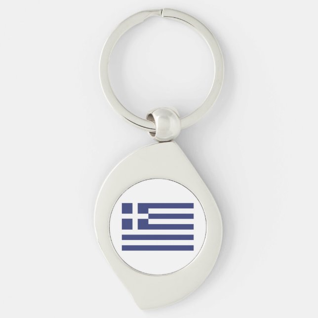 Llavero Bandera de Grecia (Anverso)