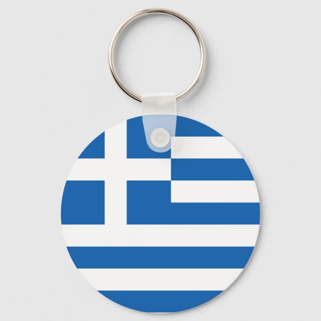 Llavero Bandera de Grecia (Anverso)
