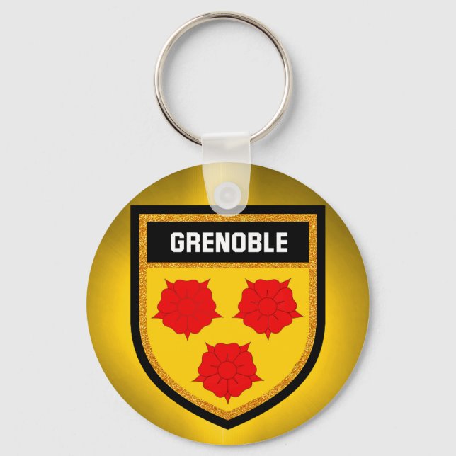 Llavero Bandera de Grenoble (Anverso)